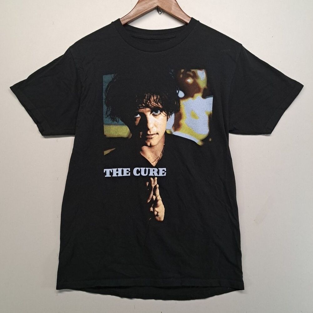 The Cure T-Shirt Medium M Black Robert Smith Double Sided Ice Cream Band Tee